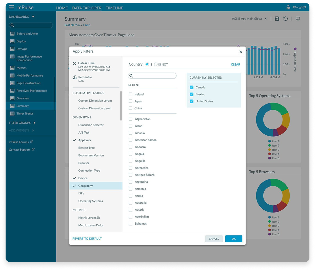 image of a filter group functionality