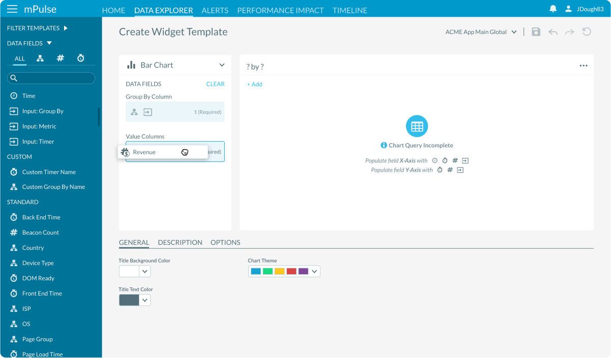 Image of the mpulse widget editor