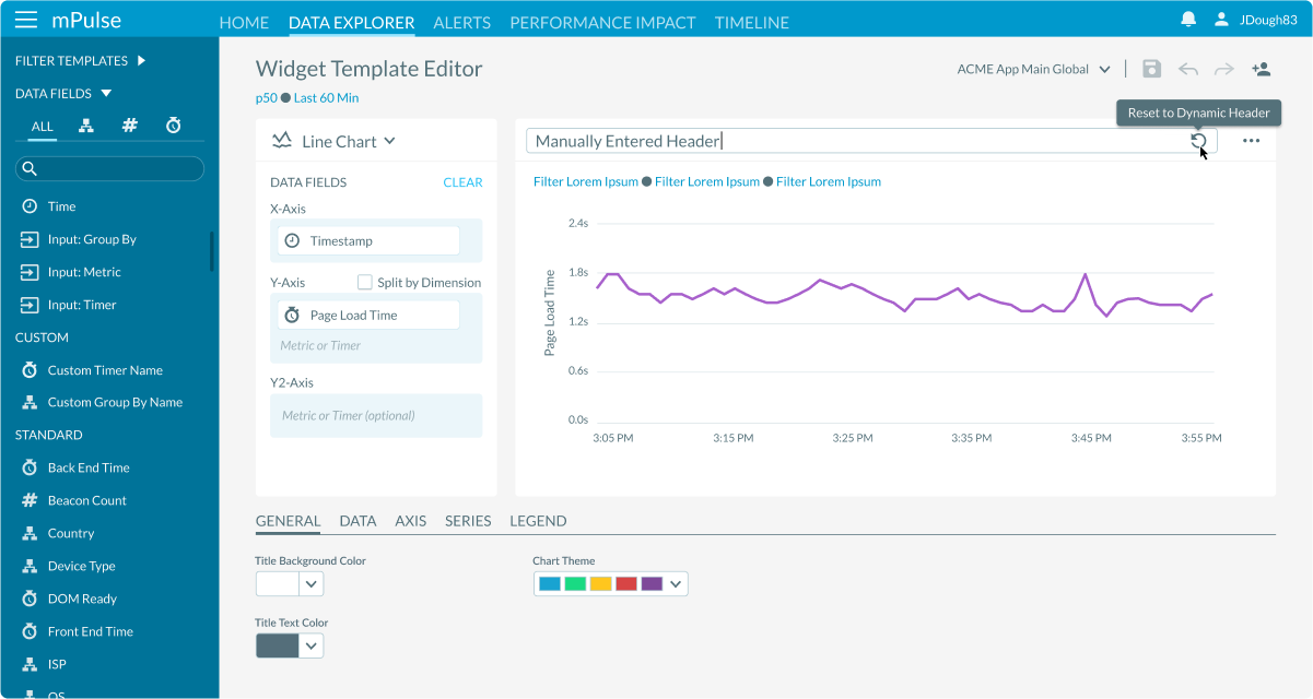 Image of the mpulse widget editor
